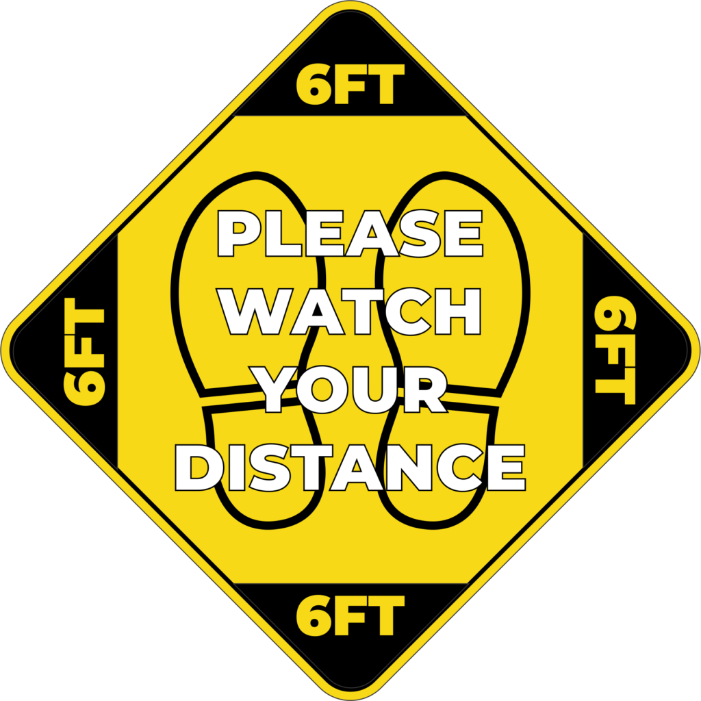 WATCH YOUR DISTANCE DECAL