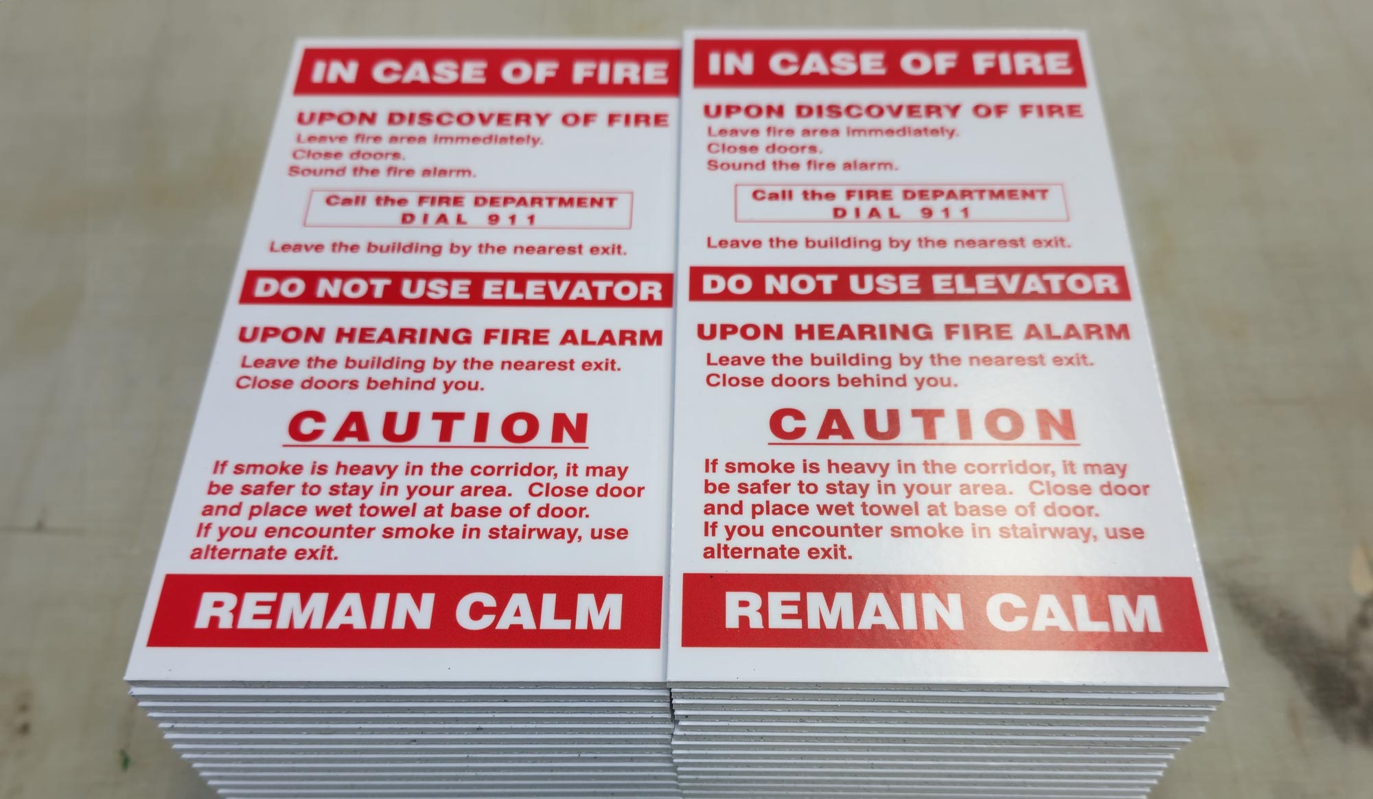 Custom Emergency Sign by Watsons Engraving – Dundas, ON Emergency sign designed by Watsons Engraving in Dundas, Ontario
